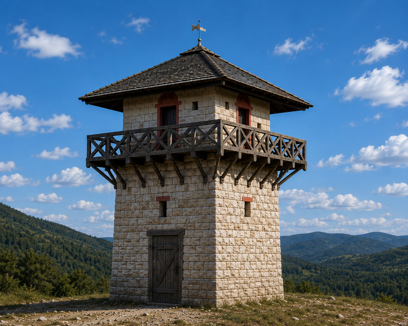 Torre fronteriza típica